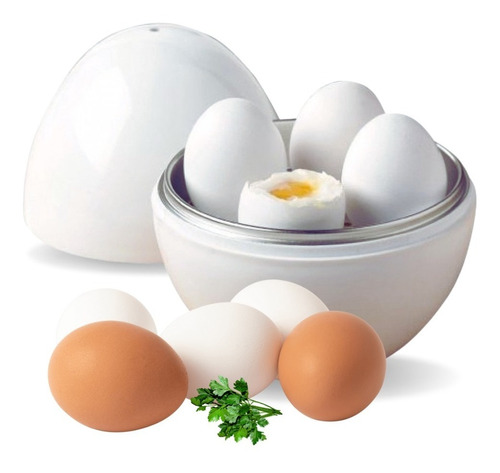 Recipiente Prático Para Cozinhar Ovos No Microondas Rápido