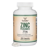 Double Wood Supplements Picolinato De Zinc 50 Mg 300caps Sfn