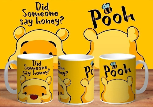 Taza - Tazón De Ceramica Sublimada Winnie Pooh: Winnie