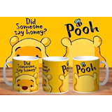 Taza - Tazón De Ceramica Sublimada Winnie Pooh: Winnie