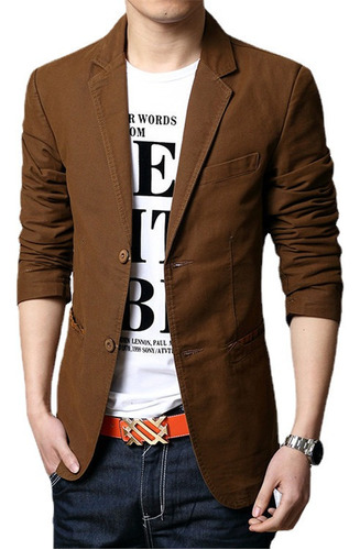 . Saco Blazer For Hombre Clasico Dos Boton Tallas Grandes .