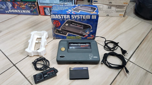 Master System Iii Compact Na Caixa 21 Jogos Funcionando 100%. F3