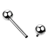 Piercing Titanio Lengua Rosca Interna Industrial 1 Unidad