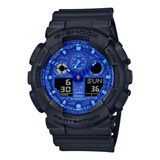 G Shock Ga 100bp 1adr Original Tablero Cachemir Paisley Blue