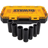 Dewalt® 7 Dados De Impacto Profundo 1/2''  Sae Acero Vanadio