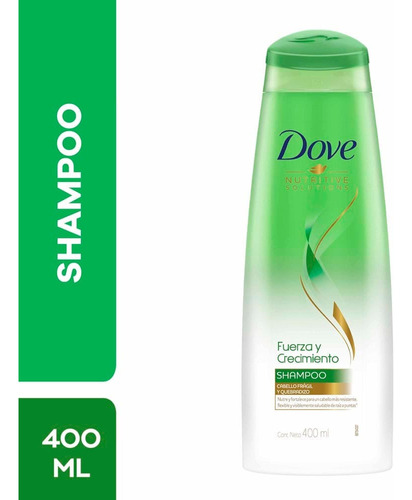 Pack 3 Shampoo Dove Fuerza Y Crecimiento  400ml