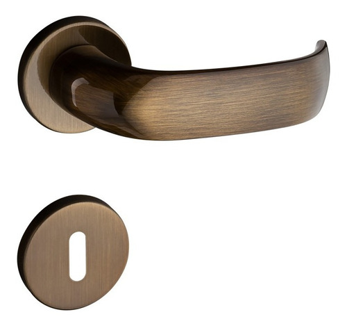 Fechadura Pado Contemporanea Interna Ros Red 500-40pi Bx Cor Bronze Oxidado