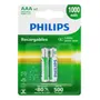Pilas Recargables Aaa Philips 1000mah Ni-mh Blister X 2 Unid | Envío gratis
