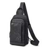 Bandolera Para Hombre Mochila Impermeable Usb Pechera 