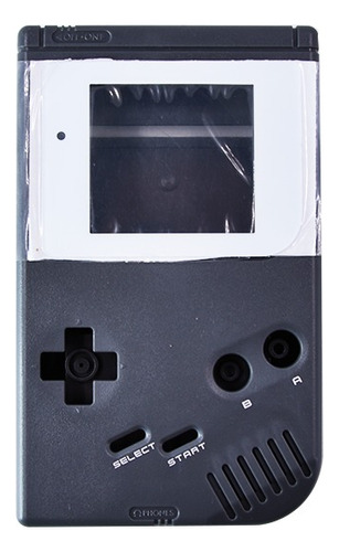 Carcasa Para Game Boy Dmg Color Solido Negro Grafito