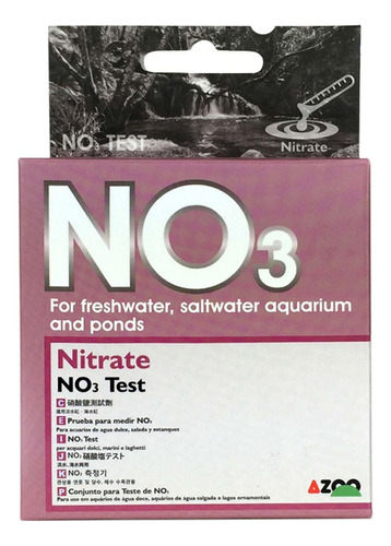 Medidor Test Nitrato No3 Azoo Para Acuario Dulce Y Salado