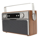 Bocina Bluetooth Retro Multifuncional, Radio Fm, Despertador