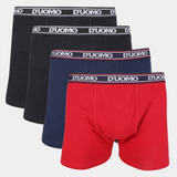  Kit 6 Cuecas Boxer Algodão S/costura Duomo Original Adulto