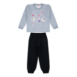 3 Conjuntos Moletom Infantil Calças + Blusa Roupas De Frio 