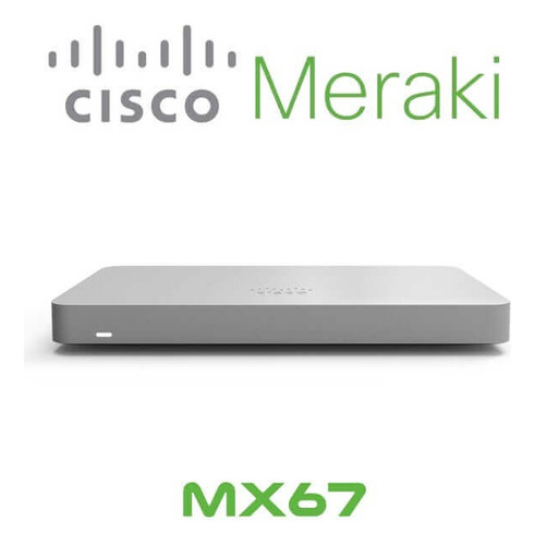 Cisco Meraki Mx67-hw, Color Plateado