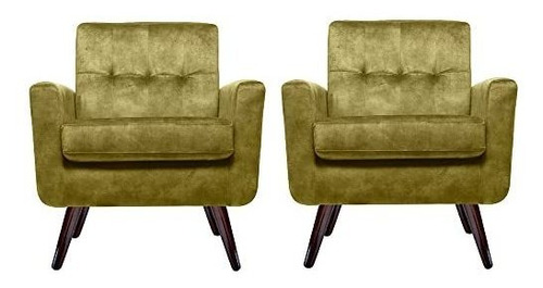 Gia Home Furniture Series Juego De 2 Sillones De Sala De Est