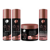 Kit Curly Formador De Cachos E Manutenção 4 Passos 300 Ml 