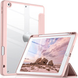 Funda Para iPad De 10.2  9a 8a 7a Gen Wenlaty Completo Rosa