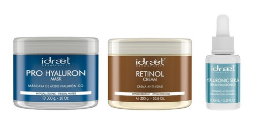 Idraet Kit Mascara Hialuronico + Crema Retinol + Serum 20g