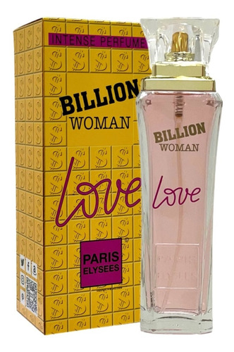 Kit Com 4 Billion Woman Love Paris Elysees 100ml - Original