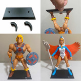 He-man Motu Vintage Bases Para Figuras De Acción X 10 Negras