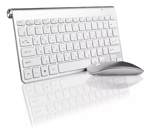 Kit Teclado + Mouse Sem Fio Wireless Slim 