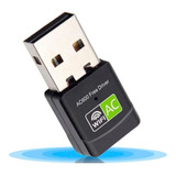 Adaptador Usb Wifi 2.4 5.0 Ghz 600mbps Rapido Sem Driver