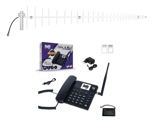 Kit Telefone Celular Rural Com Internet 3g E Roteador Wi-fi