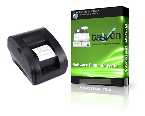 Impresora Ticket 58 Mm Termica Bluetooth + Lic Tasven Ptv