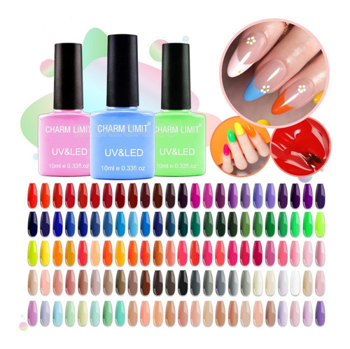 Kit X 16 Esmaltes Semipermanentes Top Coat Base Coat Primer 