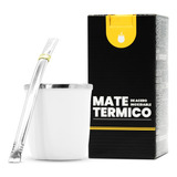 Mate Termico + Bombilla De Acero Inoxidable Premium