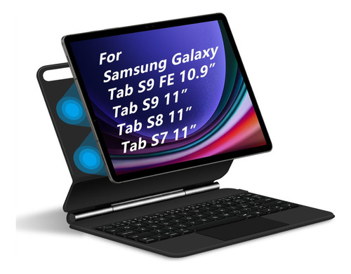 Teclado Mágico Para Samsung Galaxy Tab S9 Fe S8 S7 11