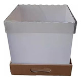 1 Caja Box Torta Alta Drip Cake 25x25x25 Tapa Transparente