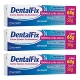 3 Dentalfix Fixador De Dentadura L 68g P 50g - Igual Corega