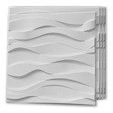 Panel De Pared Decorativo 3d Color Blanco