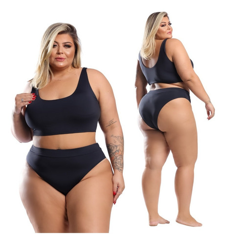 Biquíni Plus Size Bojo Modelo Cintura Modelador Hot Pants