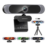 Depstech Webcam With Microphone, 4k Webcam Sensor Autofocus