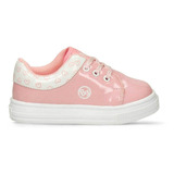 Tenis Casuales Rosado-blanco Bubblegummers Paulina Niña