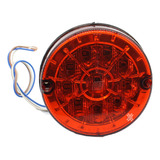 Faro Trasero Individual Rojo 10 Leds Bivoltaje Acce Plastic