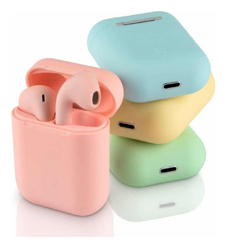 Auriculares Inalambricos Bluetooth I12 Color Amarillo