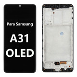 Tela Frontal Lcd Display Com Aro Samsung A31 A315 Oled