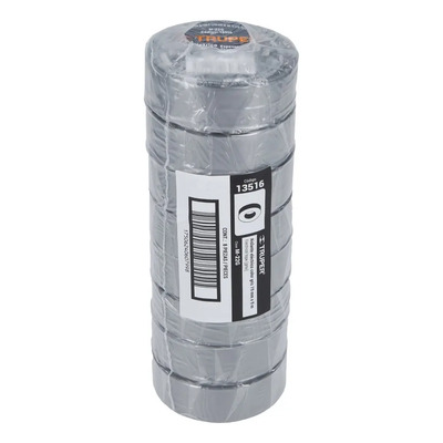 Paq 8 Pz Cinta Aislar 19 Mm X 9 Mt Gris Truper 13516 | MercadoLibre