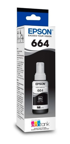 Tinta Epson Original 664 Negro L120 L200 L210 L220 L355 L380