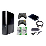 Xbox 360 Ultra Slim 5.0+ Disco 1000g 400j+ Controles+ Regalo