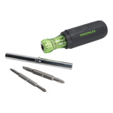 Greenlee 0153-42c Multi-tool Screwdriver, 6 In 1,black