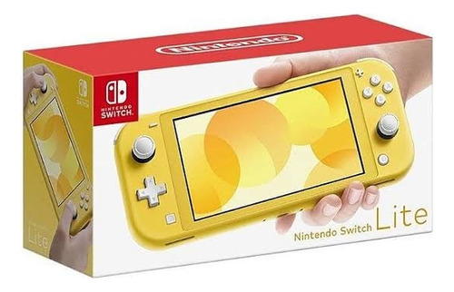 Nintendo Switch Lite Amarelo Novo 256gb Com Jogos.