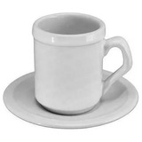 Plato De Café + Jarrito Americano Porcelana Tsuji X6 L. 450