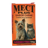 Mect Plus 1 Mg P/ Cães Gatos 2,5 À 5 Kg Adultos Ou Filhotes