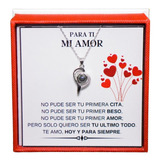 Collar Corazon Dije De Plata Te Amo 100 Idiomas Para Novia