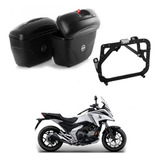 Baú Givi 21l Lateral Par + Suporte Baú Lateral Nc750x Scam